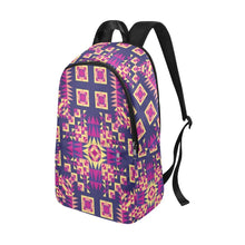 Load image into Gallery viewer, Kaleidoscope Bleu Fabric Backpack for Adult (Model 1659) Casual Backpack for Adult (1659) e-joyer 
