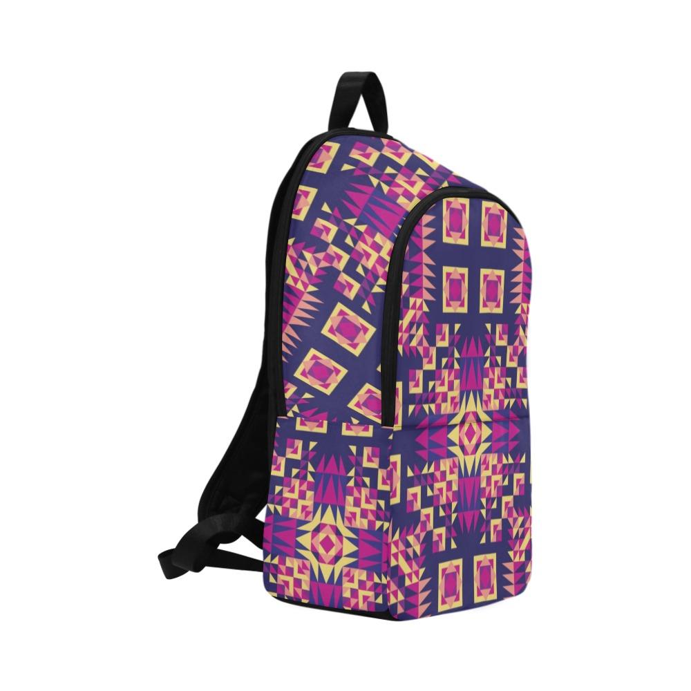 Kaleidoscope Bleu Fabric Backpack for Adult (Model 1659) Casual Backpack for Adult (1659) e-joyer 