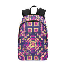 Load image into Gallery viewer, Kaleidoscope Bleu Fabric Backpack for Adult (Model 1659) Casual Backpack for Adult (1659) e-joyer 
