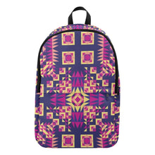 Load image into Gallery viewer, Kaleidoscope Bleu Fabric Backpack for Adult (Model 1659) Casual Backpack for Adult (1659) e-joyer 
