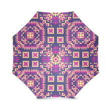 Load image into Gallery viewer, Kaleidoscope Bleu Foldable Umbrella (Model U01) Foldable Umbrella e-joyer 
