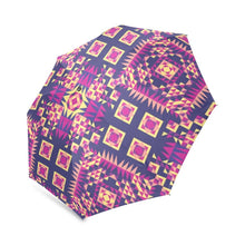 Load image into Gallery viewer, Kaleidoscope Bleu Foldable Umbrella (Model U01) Foldable Umbrella e-joyer 
