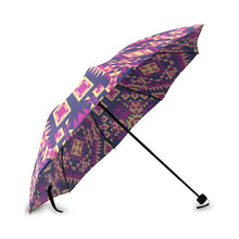 Load image into Gallery viewer, Kaleidoscope Bleu Foldable Umbrella (Model U01) Foldable Umbrella e-joyer 
