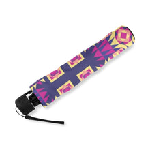 Load image into Gallery viewer, Kaleidoscope Bleu Foldable Umbrella (Model U01) Foldable Umbrella e-joyer 
