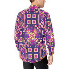 Load image into Gallery viewer, Kaleidoscope Bleu Men&#39;s All Over Print Casual Dress Shirt (Model T61) Men&#39;s Dress Shirt (T61) e-joyer 
