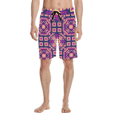 Load image into Gallery viewer, Kaleidoscope Bleu Men&#39;s All Over Print Casual Shorts (Model L23) Men&#39;s Casual Shorts (L23) e-joyer 
