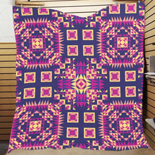 Load image into Gallery viewer, Kaleidoscope Bleu Quilt 70&quot;x80&quot; Quilt 70&quot;x80&quot; e-joyer 
