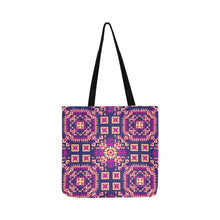 Load image into Gallery viewer, Kaleidoscope Bleu Reusable Shopping Bag Model 1660 (Two sides) Shopping Tote Bag (1660) e-joyer 
