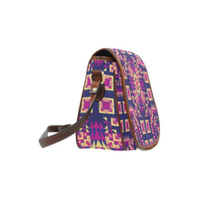 Load image into Gallery viewer, Kaleidoscope Bleu Saddle Bag/Large (Model 1649) bag e-joyer 
