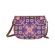 Load image into Gallery viewer, Kaleidoscope Bleu Saddle Bag/Large (Model 1649) bag e-joyer 
