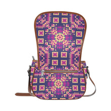 Load image into Gallery viewer, Kaleidoscope Bleu Saddle Bag/Large (Model 1649) bag e-joyer 
