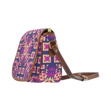 Load image into Gallery viewer, Kaleidoscope Bleu Saddle Bag/Large (Model 1649) bag e-joyer 
