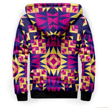 Load image into Gallery viewer, Kaleidoscope Bleu Sherpa Hoodie hoodie Herman 
