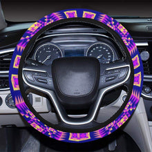 Load image into Gallery viewer, Kaleidoscope Bleu Steering Wheel Cover with Elastic Edge Steering Wheel Cover with Elastic Edge e-joyer 
