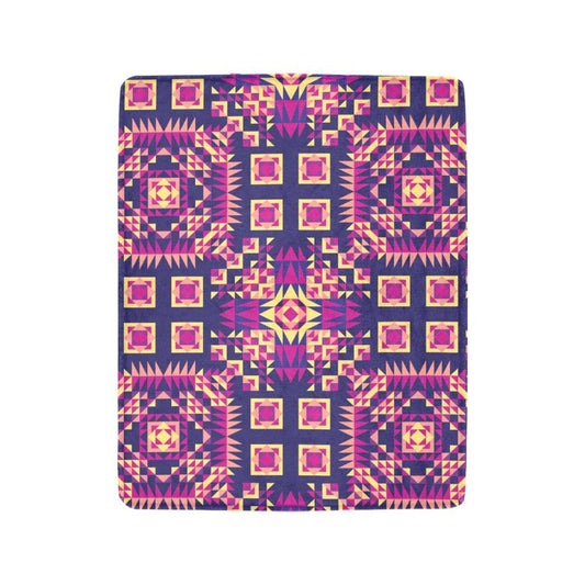 Kaleidoscope Bleu Ultra-Soft Micro Fleece Blanket 40"x50" Ultra-Soft Blanket 40''x50'' e-joyer 