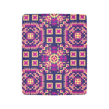 Load image into Gallery viewer, Kaleidoscope Bleu Ultra-Soft Micro Fleece Blanket 40&quot;x50&quot; Ultra-Soft Blanket 40&#39;&#39;x50&#39;&#39; e-joyer 
