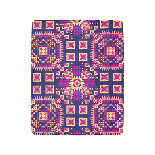 Kaleidoscope Bleu Ultra-Soft Micro Fleece Blanket 40