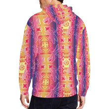 Load image into Gallery viewer, Kaleidoscope Dragonfly All Over Print Full Zip Hoodie for Men (Model H14) All Over Print Full Zip Hoodie for Men (H14) e-joyer 
