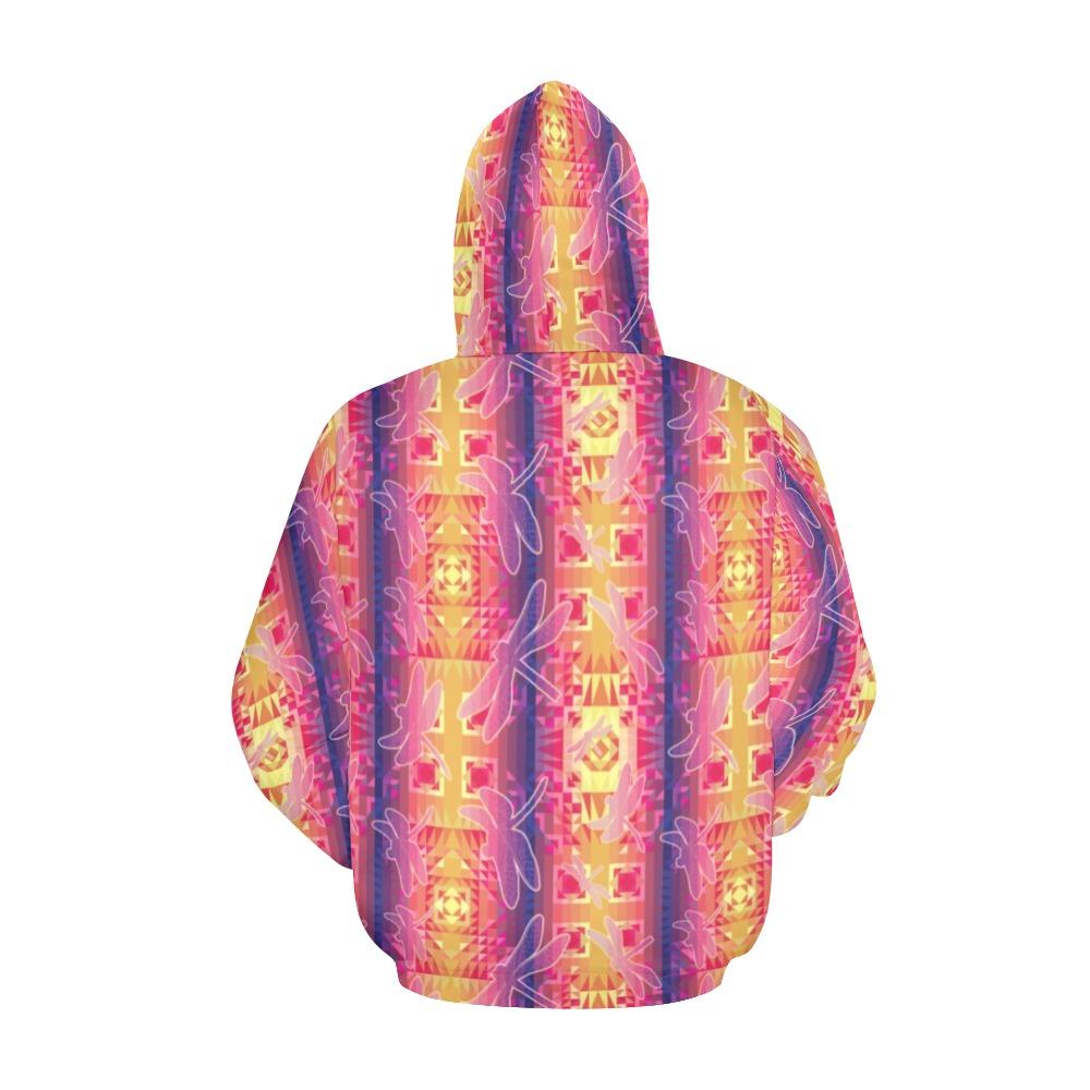 Kaleidoscope Dragonfly All Over Print Hoodie for Men (USA Size) (Model H13) All Over Print Hoodie for Men (H13) e-joyer 