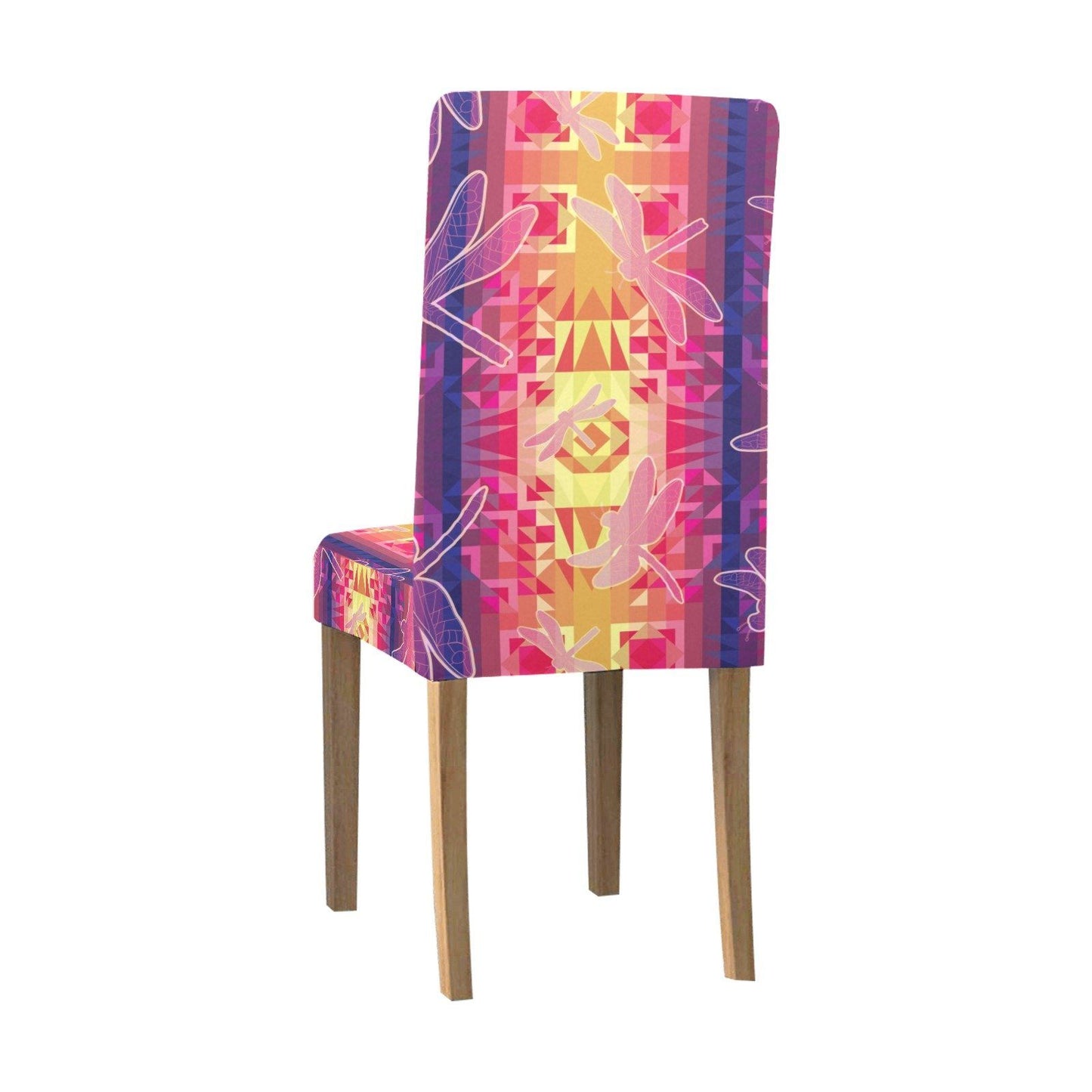 Kaleidoscope Dragonfly Chair Cover (Pack of 4) Chair Cover (Pack of 4) e-joyer 