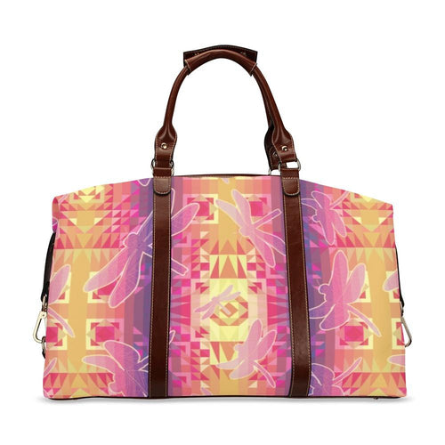 Kaleidoscope Dragonfly Classic Travel Bag (Model 1643) Remake Classic Travel Bags (1643) e-joyer 