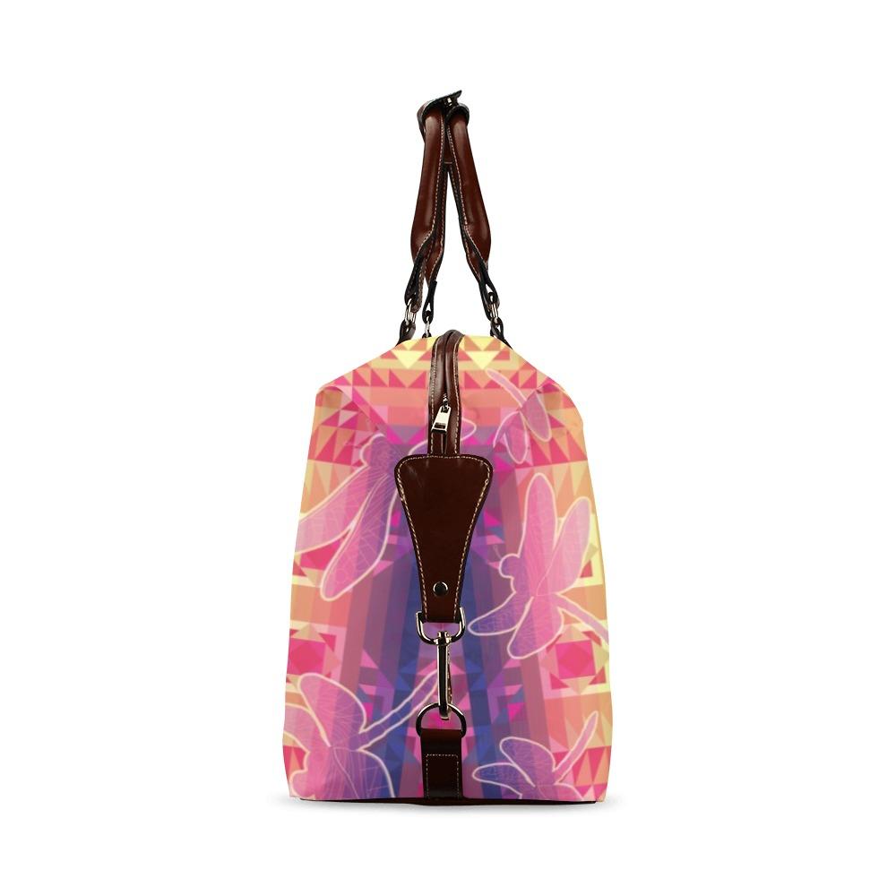 Kaleidoscope Dragonfly Classic Travel Bag (Model 1643) Remake Classic Travel Bags (1643) e-joyer 