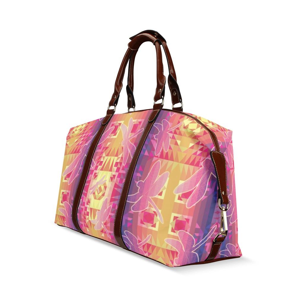 Kaleidoscope Dragonfly Classic Travel Bag (Model 1643) Remake Classic Travel Bags (1643) e-joyer 