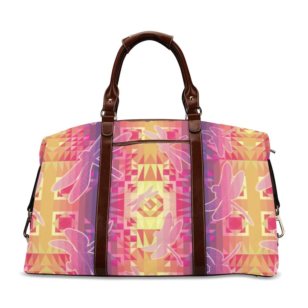 Kaleidoscope Dragonfly Classic Travel Bag (Model 1643) Remake Classic Travel Bags (1643) e-joyer 