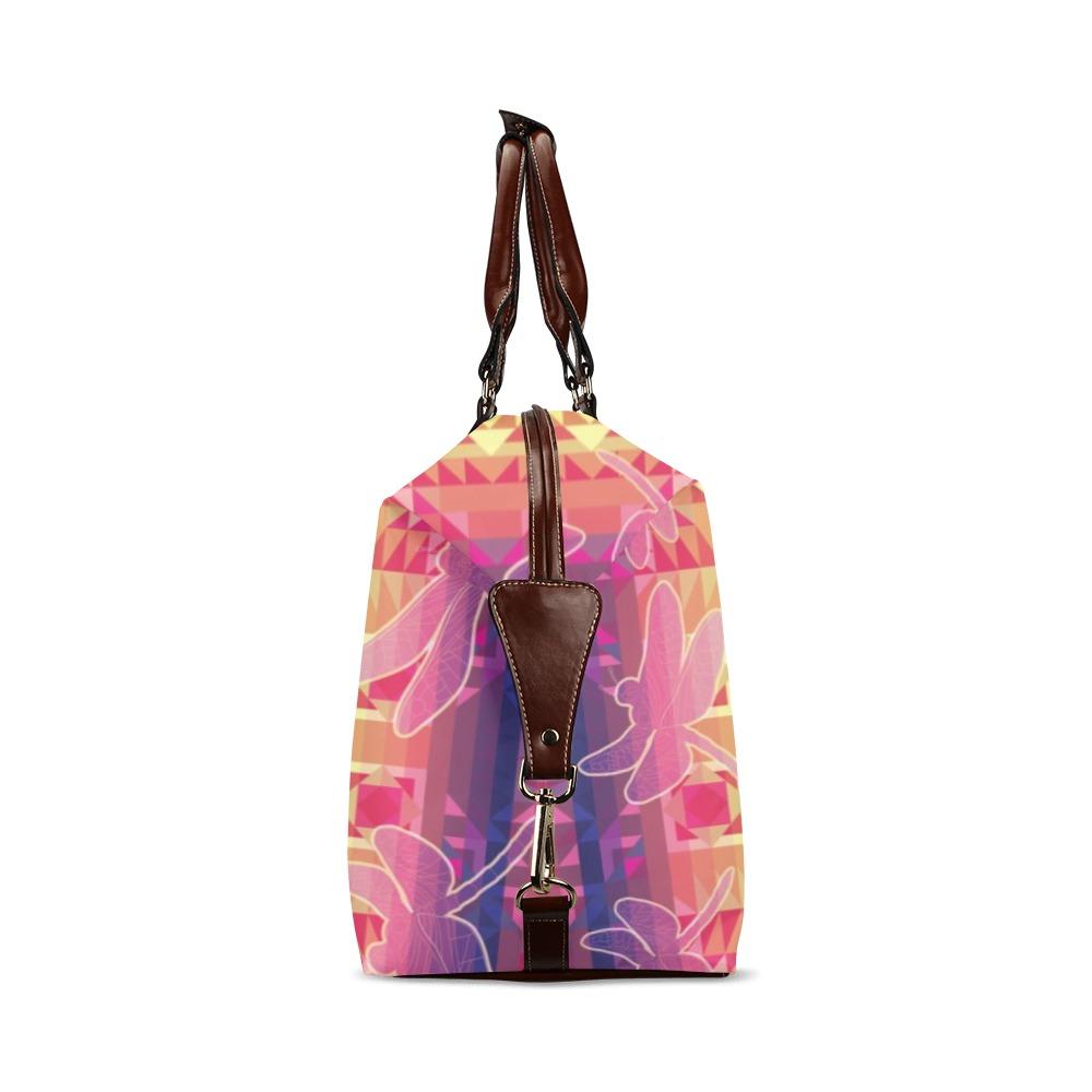 Kaleidoscope Dragonfly Classic Travel Bag (Model 1643) Remake Classic Travel Bags (1643) e-joyer 