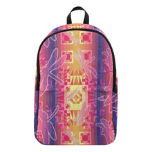 Load image into Gallery viewer, Kaleidoscope Dragonfly Fabric Backpack for Adult (Model 1659) Casual Backpack for Adult (1659) e-joyer 
