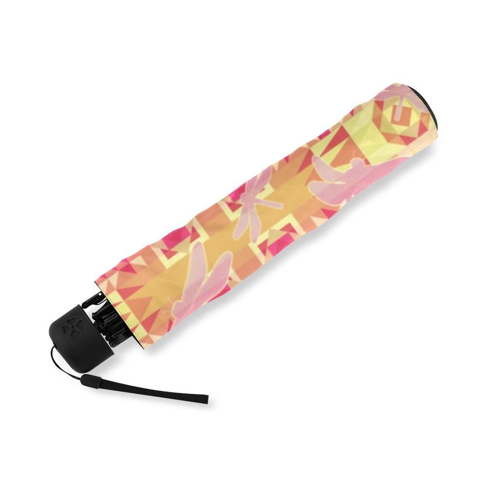 Kaleidoscope Dragonfly Foldable Umbrella (Model U01) Foldable Umbrella e-joyer 