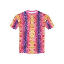 Load image into Gallery viewer, Kaleidoscope Dragonfly Kids&#39; All Over Print T-shirt (USA Size) (Model T40) All Over Print T-shirt for Kid (T40) e-joyer 
