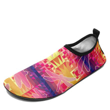 Load image into Gallery viewer, Kaleidoscope Dragonfly Kid&#39;s Slip On Shoes Herman 
