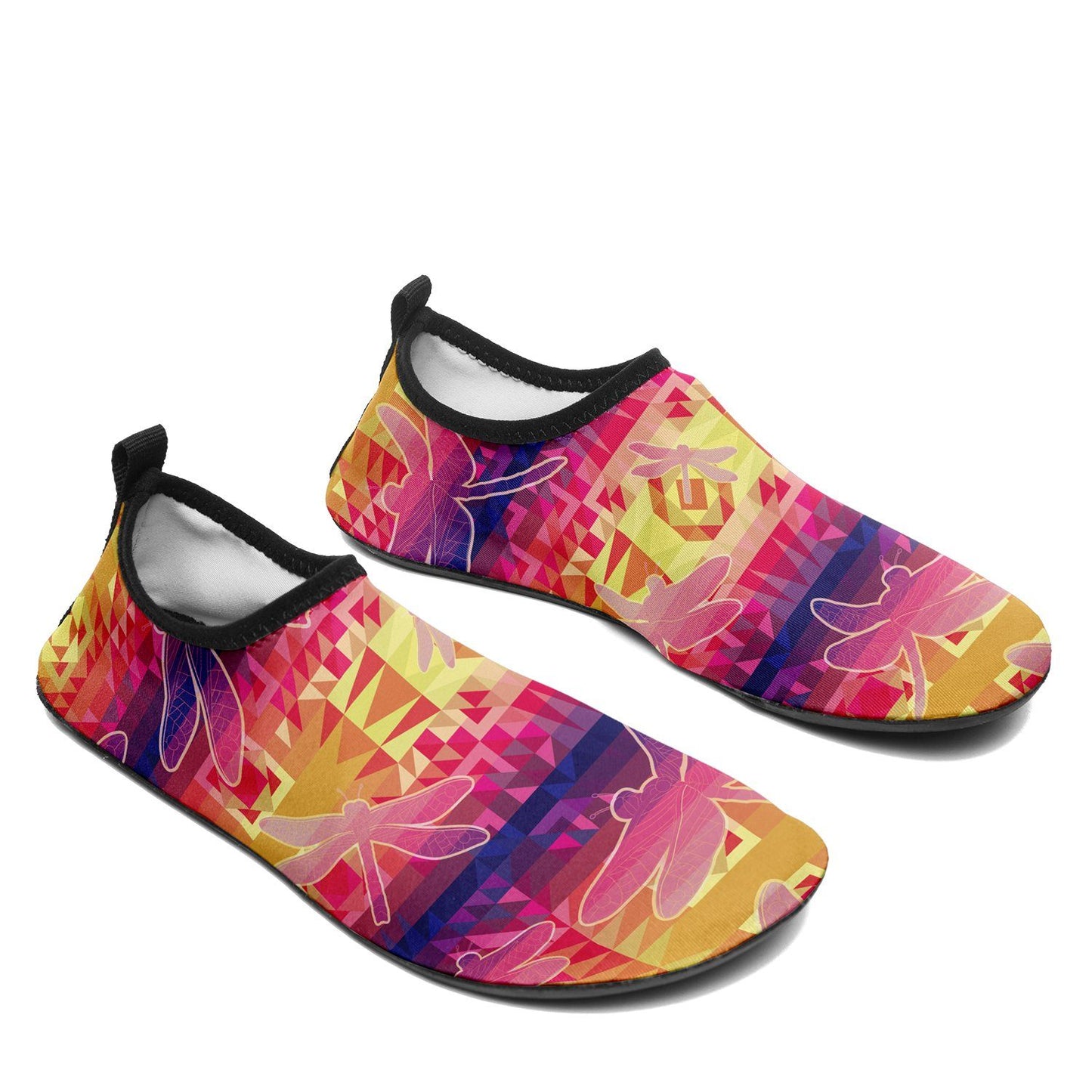 Kaleidoscope Dragonfly Kid's Slip On Shoes Herman 