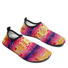 Load image into Gallery viewer, Kaleidoscope Dragonfly Kid&#39;s Slip On Shoes Herman 
