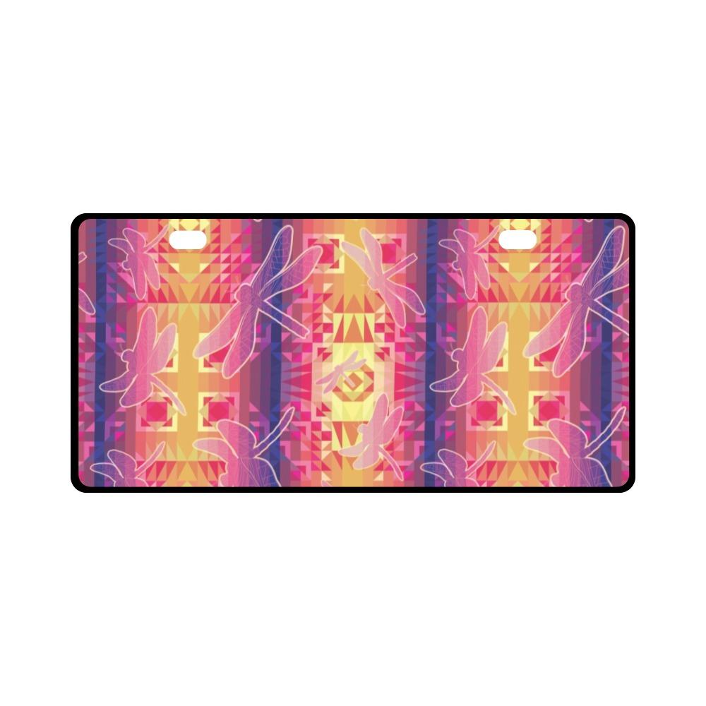 Kaleidoscope Dragonfly License Plate License Plate e-joyer 