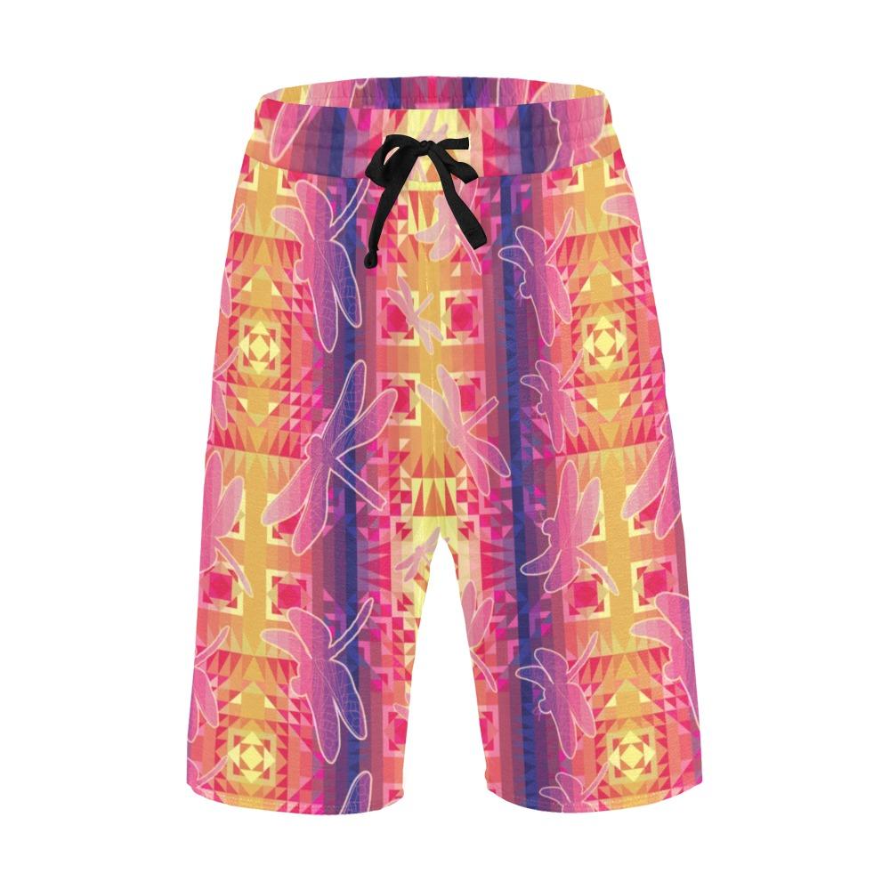 Kaleidoscope Dragonfly Men's All Over Print Casual Shorts (Model L23) Men's Casual Shorts (L23) e-joyer 