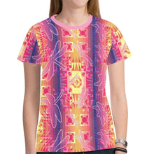 Load image into Gallery viewer, Kaleidoscope Dragonfly New All Over Print T-shirt for Women (Model T45) tshirt e-joyer 
