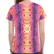 Load image into Gallery viewer, Kaleidoscope Dragonfly New All Over Print T-shirt for Women (Model T45) tshirt e-joyer 
