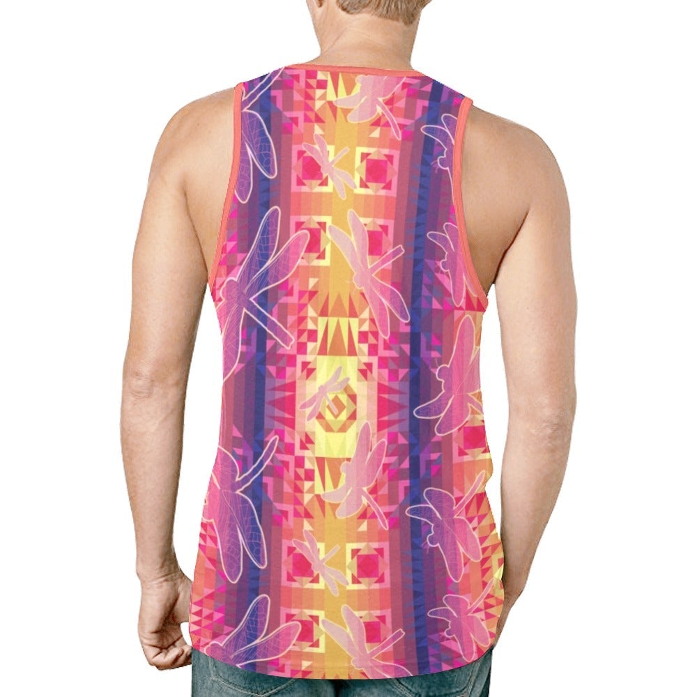 Kaleidoscope Dragonfly New All Over Print Tank Top for Men (Model T46) New All Over Print Tank Top for Men (T46) e-joyer 