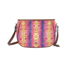 Load image into Gallery viewer, Kaleidoscope Dragonfly Saddle Bag/Large (Model 1649) bag e-joyer 
