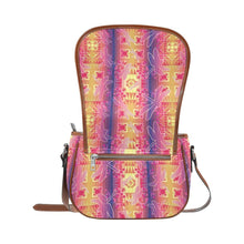 Load image into Gallery viewer, Kaleidoscope Dragonfly Saddle Bag/Small (Model 1649) Full Customization Saddle Bag/Small (Full Customization) e-joyer 
