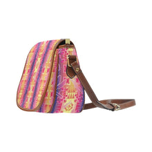 Load image into Gallery viewer, Kaleidoscope Dragonfly Saddle Bag/Small (Model 1649) Full Customization Saddle Bag/Small (Full Customization) e-joyer 
