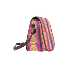 Load image into Gallery viewer, Kaleidoscope Dragonfly Saddle Bag/Small (Model 1649) Full Customization Saddle Bag/Small (Full Customization) e-joyer 
