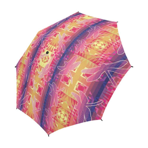 Kaleidoscope Dragonfly Semi-Automatic Foldable Umbrella (Model U05) Semi-Automatic Foldable Umbrella e-joyer 