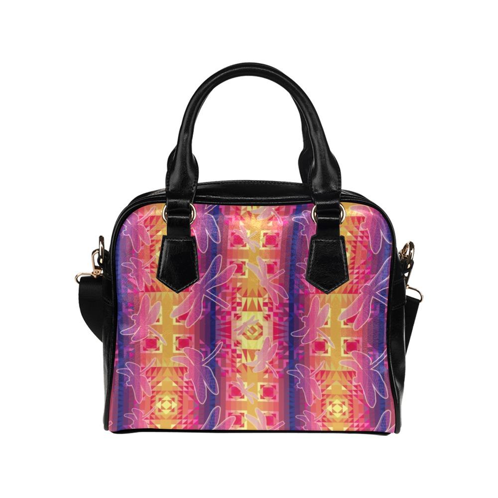 Kaleidoscope Dragonfly Shoulder Handbag by 49 Dzine