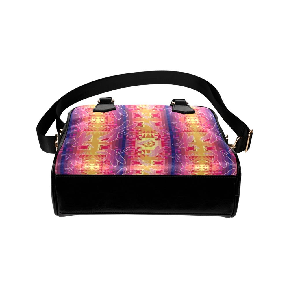 Kaleidoscope Dragonfly Shoulder Handbag (Model 1634) Shoulder Handbags (1634) e-joyer 