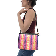 Load image into Gallery viewer, Kaleidoscope Dragonfly Small Shoulder Bag (Model 1710) Small Shoulder Bag (1710) e-joyer 
