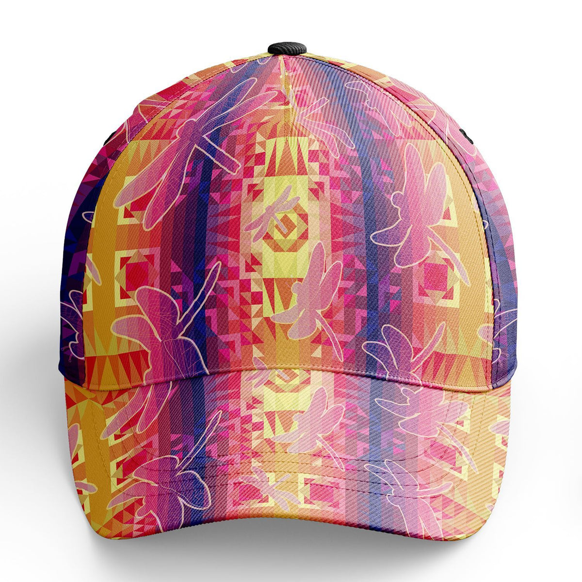Kaleidoscope Dragonfly Snapback Hat by 49 Dzine