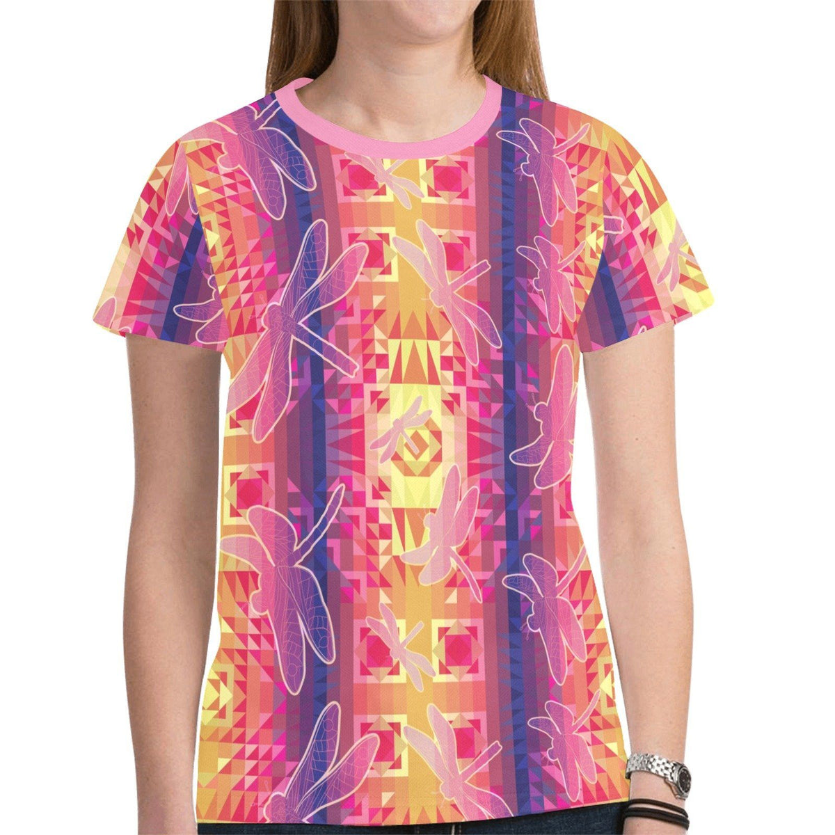 Kaleidoscope Dragonfly Tee – Women's T-Shirt by 49 Dzine